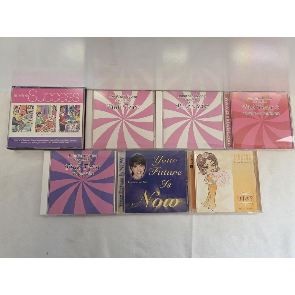 Mary Kay 8 CD Lot Jonathan Boone Pink Twist Lisa Madson Seminar Training Rare